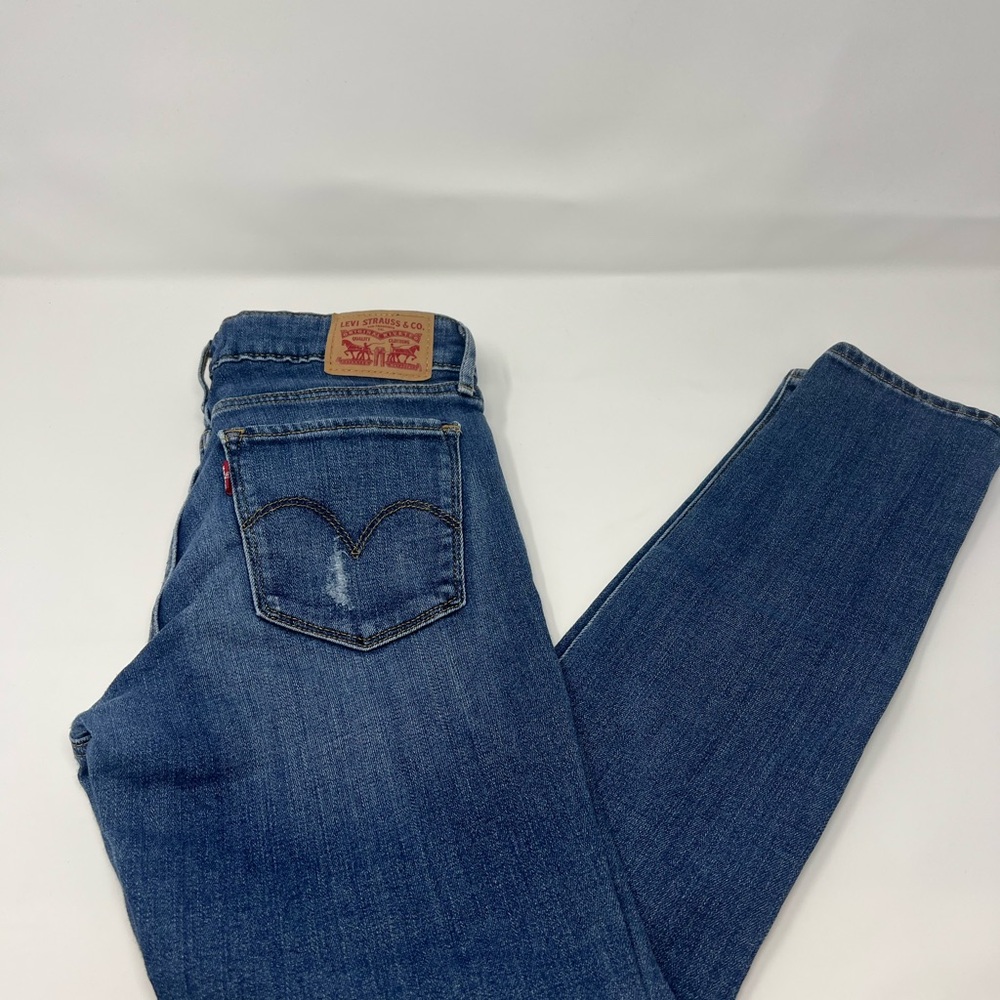 Levi's 711 Skinny Blue Jeans Classic Style